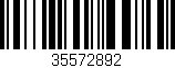 Código de barras (EAN, GTIN, SKU, ISBN): '35572892'