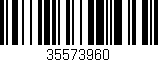 Código de barras (EAN, GTIN, SKU, ISBN): '35573960'