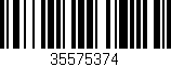 Código de barras (EAN, GTIN, SKU, ISBN): '35575374'