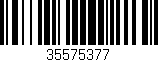 Código de barras (EAN, GTIN, SKU, ISBN): '35575377'