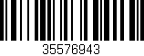 Código de barras (EAN, GTIN, SKU, ISBN): '35576943'
