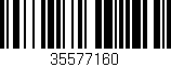 Código de barras (EAN, GTIN, SKU, ISBN): '35577160'