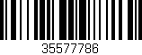 Código de barras (EAN, GTIN, SKU, ISBN): '35577786'