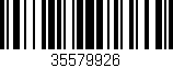 Código de barras (EAN, GTIN, SKU, ISBN): '35579926'