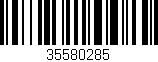 Código de barras (EAN, GTIN, SKU, ISBN): '35580285'