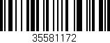 Código de barras (EAN, GTIN, SKU, ISBN): '35581172'