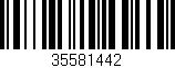 Código de barras (EAN, GTIN, SKU, ISBN): '35581442'