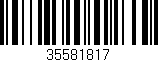 Código de barras (EAN, GTIN, SKU, ISBN): '35581817'