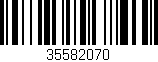 Código de barras (EAN, GTIN, SKU, ISBN): '35582070'