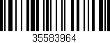 Código de barras (EAN, GTIN, SKU, ISBN): '35583964'