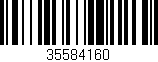 Código de barras (EAN, GTIN, SKU, ISBN): '35584160'