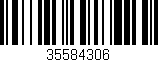 Código de barras (EAN, GTIN, SKU, ISBN): '35584306'