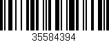 Código de barras (EAN, GTIN, SKU, ISBN): '35584394'
