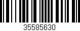 Código de barras (EAN, GTIN, SKU, ISBN): '35585630'