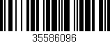 Código de barras (EAN, GTIN, SKU, ISBN): '35586096'