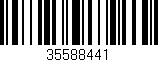 Código de barras (EAN, GTIN, SKU, ISBN): '35588441'