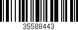 Código de barras (EAN, GTIN, SKU, ISBN): '35588443'