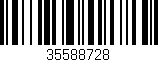 Código de barras (EAN, GTIN, SKU, ISBN): '35588728'