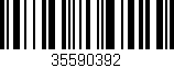 Código de barras (EAN, GTIN, SKU, ISBN): '35590392'