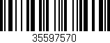 Código de barras (EAN, GTIN, SKU, ISBN): '35597570'