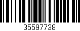 Código de barras (EAN, GTIN, SKU, ISBN): '35597738'