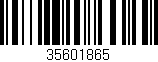 Código de barras (EAN, GTIN, SKU, ISBN): '35601865'