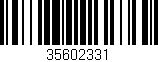 Código de barras (EAN, GTIN, SKU, ISBN): '35602331'