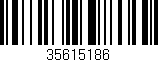 Código de barras (EAN, GTIN, SKU, ISBN): '35615186'