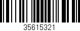 Código de barras (EAN, GTIN, SKU, ISBN): '35615321'
