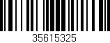 Código de barras (EAN, GTIN, SKU, ISBN): '35615325'
