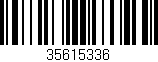 Código de barras (EAN, GTIN, SKU, ISBN): '35615336'