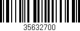 Código de barras (EAN, GTIN, SKU, ISBN): '35632700'