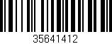 Código de barras (EAN, GTIN, SKU, ISBN): '35641412'