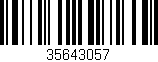 Código de barras (EAN, GTIN, SKU, ISBN): '35643057'