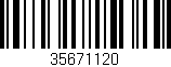 Código de barras (EAN, GTIN, SKU, ISBN): '35671120'