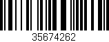 Código de barras (EAN, GTIN, SKU, ISBN): '35674262'
