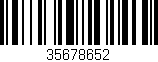 Código de barras (EAN, GTIN, SKU, ISBN): '35678652'