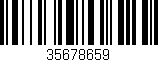 Código de barras (EAN, GTIN, SKU, ISBN): '35678659'
