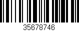 Código de barras (EAN, GTIN, SKU, ISBN): '35678746'