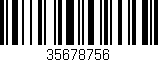 Código de barras (EAN, GTIN, SKU, ISBN): '35678756'