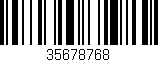 Código de barras (EAN, GTIN, SKU, ISBN): '35678768'