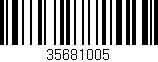 Código de barras (EAN, GTIN, SKU, ISBN): '35681005'