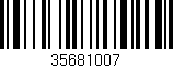 Código de barras (EAN, GTIN, SKU, ISBN): '35681007'