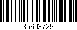 Código de barras (EAN, GTIN, SKU, ISBN): '35693729'