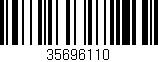 Código de barras (EAN, GTIN, SKU, ISBN): '35696110'