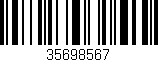 Código de barras (EAN, GTIN, SKU, ISBN): '35698567'