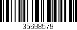 Código de barras (EAN, GTIN, SKU, ISBN): '35698579'