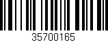 Código de barras (EAN, GTIN, SKU, ISBN): '35700165'