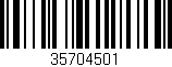 Código de barras (EAN, GTIN, SKU, ISBN): '35704501'