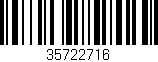 Código de barras (EAN, GTIN, SKU, ISBN): '35722716'